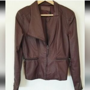 Blank NYC Dark Brown Leather Jacket